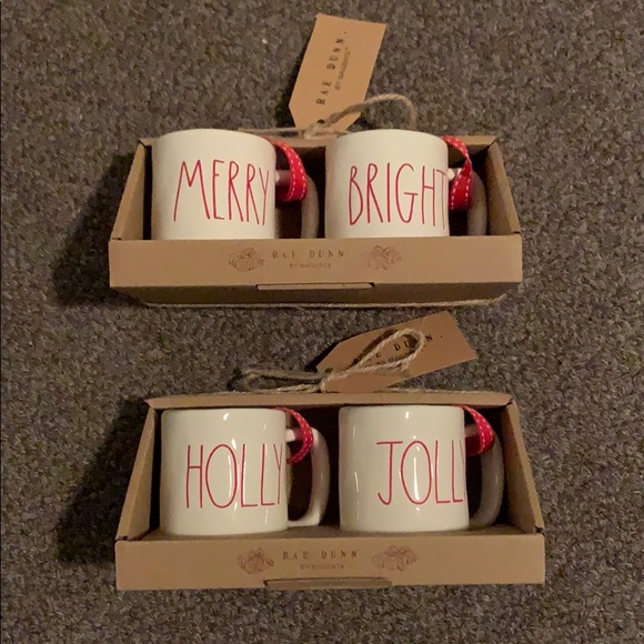 Rae Dunn Other - Bundle of Rae Dunn Mini Mug Christmas Ornaments